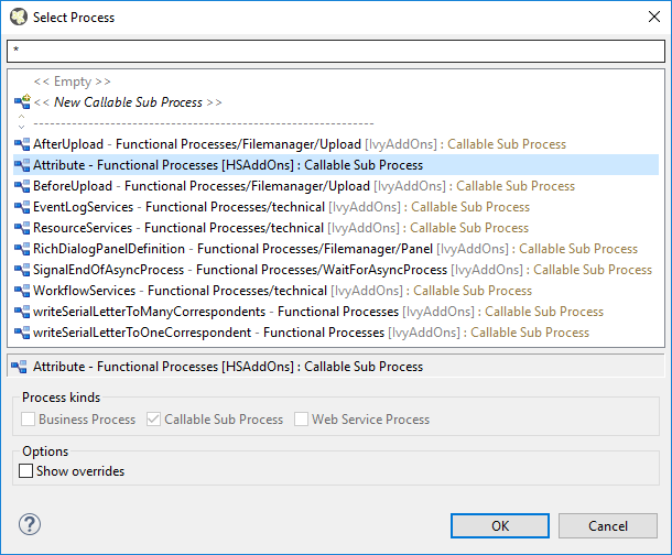 Attribute Select Process