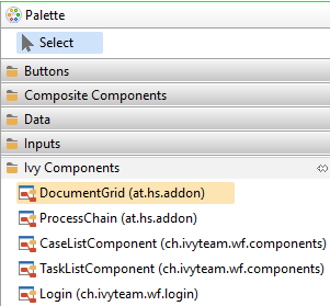 Palette DocumentGrid