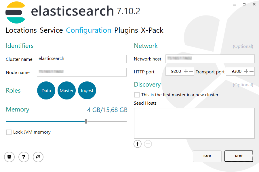 Elasticsearch 7.10.2 Configuration