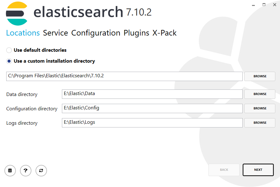 Elasticsearch 7.10.2 Locations filled