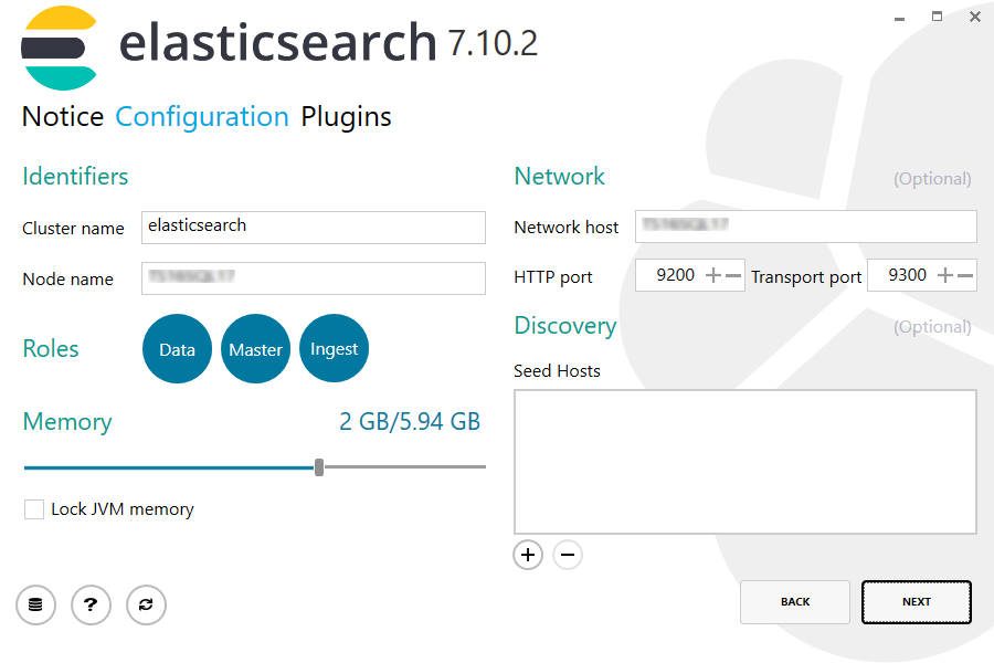 Elasticsearch 7.10.2 upgrade Configuration