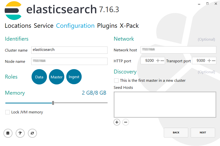 Elasticsearch 7.16.3 Configuration