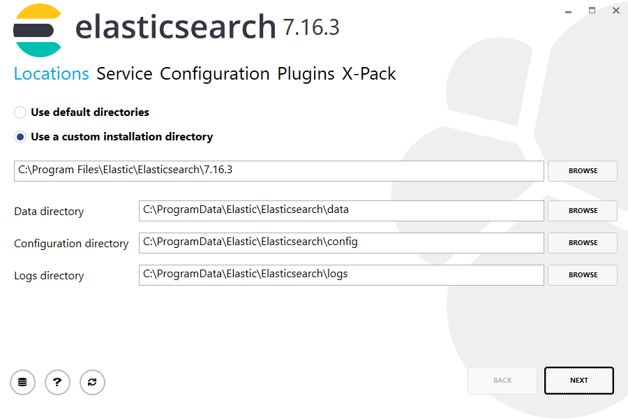 Elasticsearch 7.16.3 Locations filled
