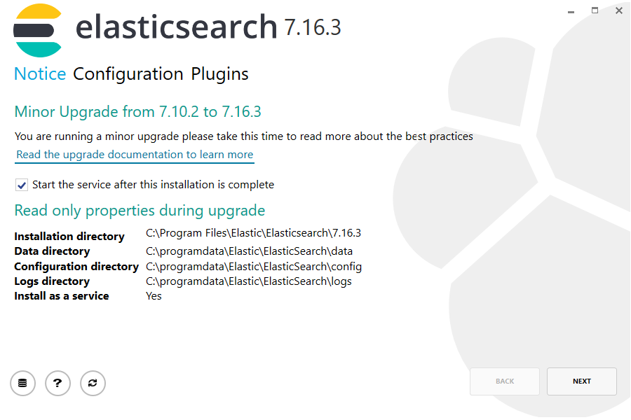 Elasticsearch 7.16.3 upgrade Notice