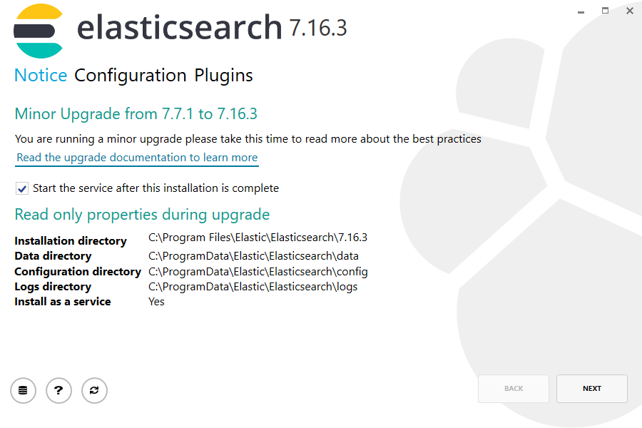 Elasticsearch 7.16.3 upgrade Notice