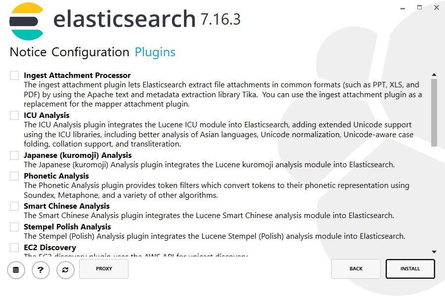Elasticsearch 7.16.3 upgrade Plugins