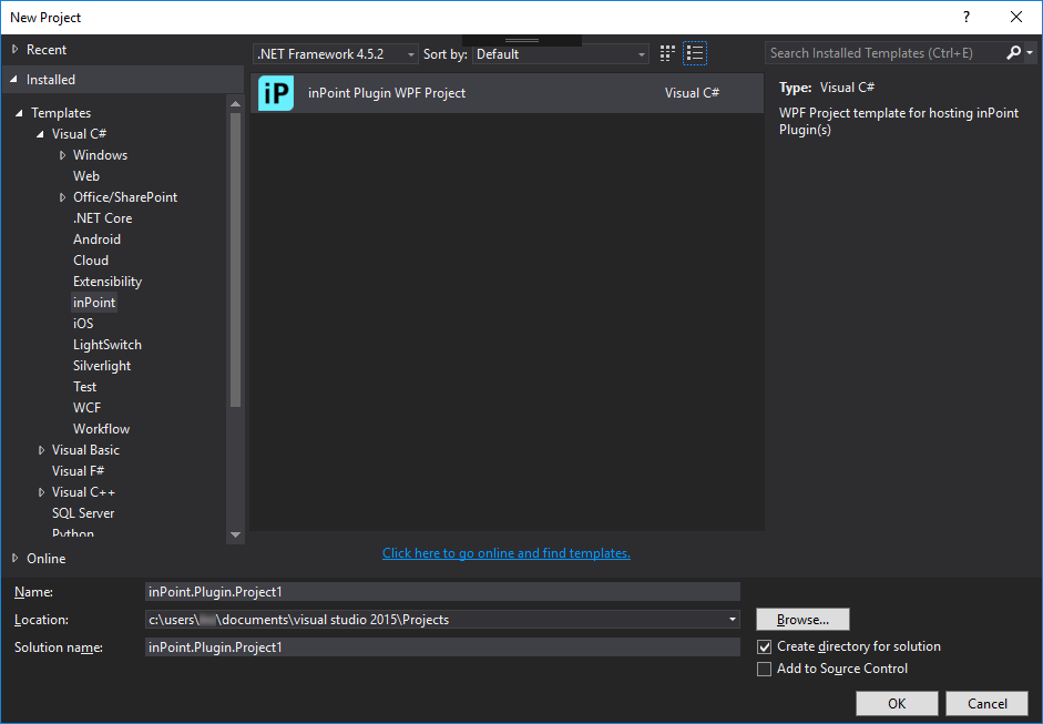 Visual Studio New Project