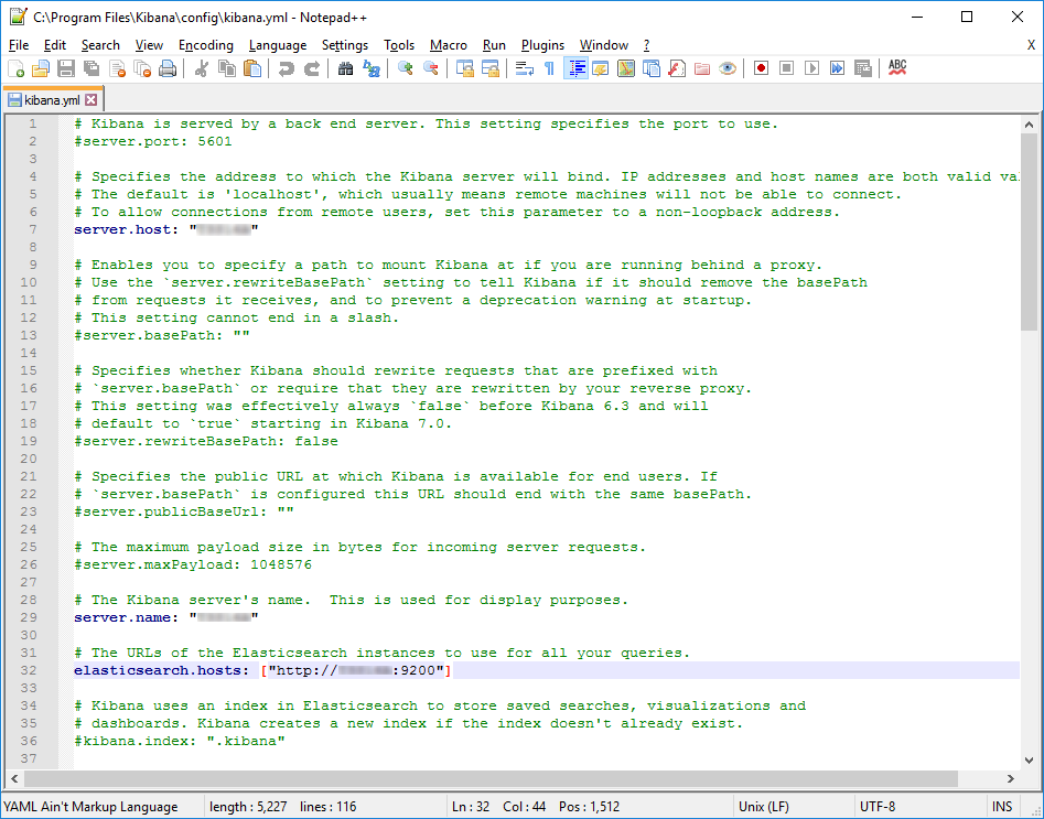 Kibana 7.16.3 ZIP Extracted